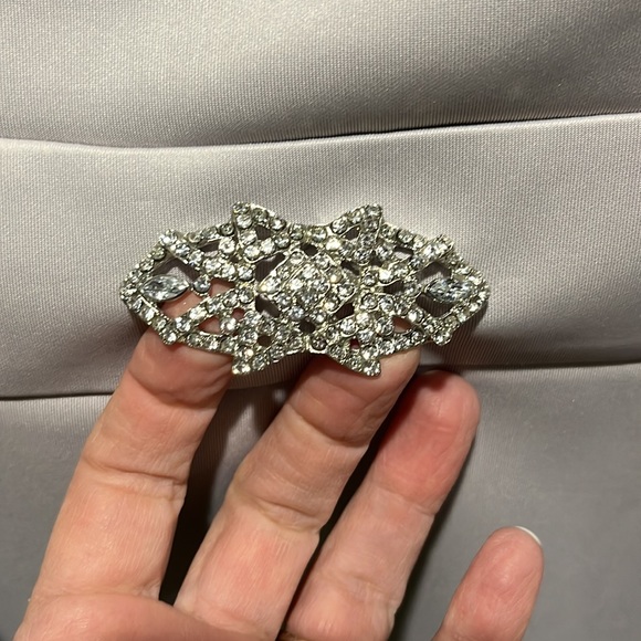 SALE! NWT Gray large dress midi length rolled neck back zipper by Tendency - Picture 12 of 16